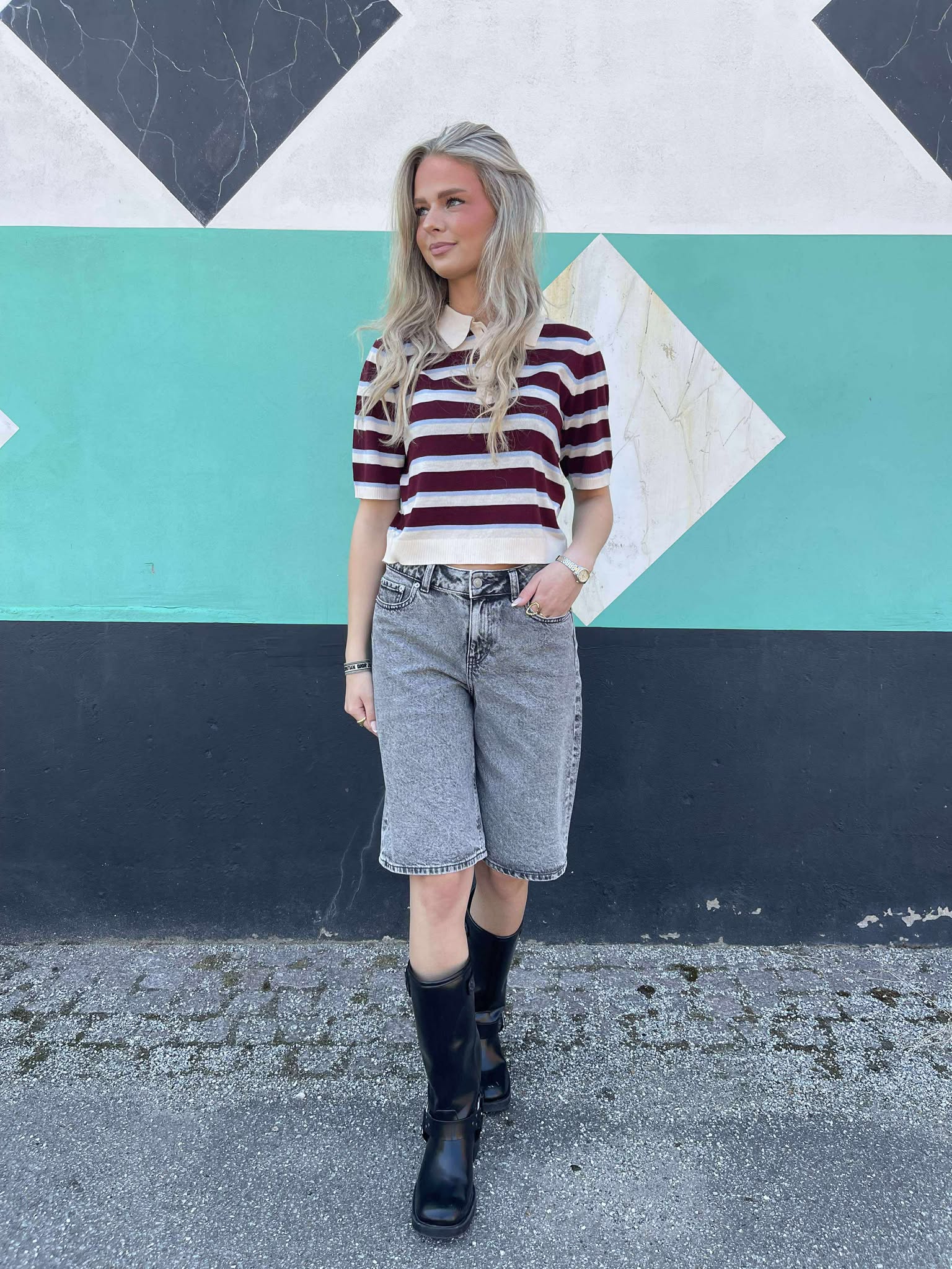 AWSIKITA Knit Polo-Shirt - Birch